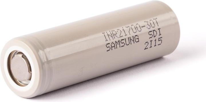 Actual product image Samsung Battery INR21700-30T maximum 35A current output (flat top) (1 pcs., 21700, 3000 mAh)
