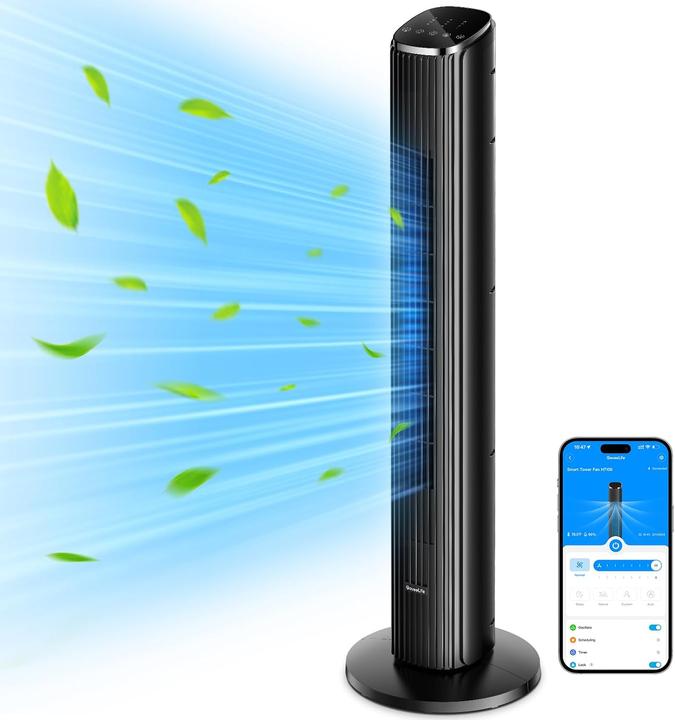 Produktbild GoveeLife Intelligenter Turmventilator mit App-Steuerung (27 dB)