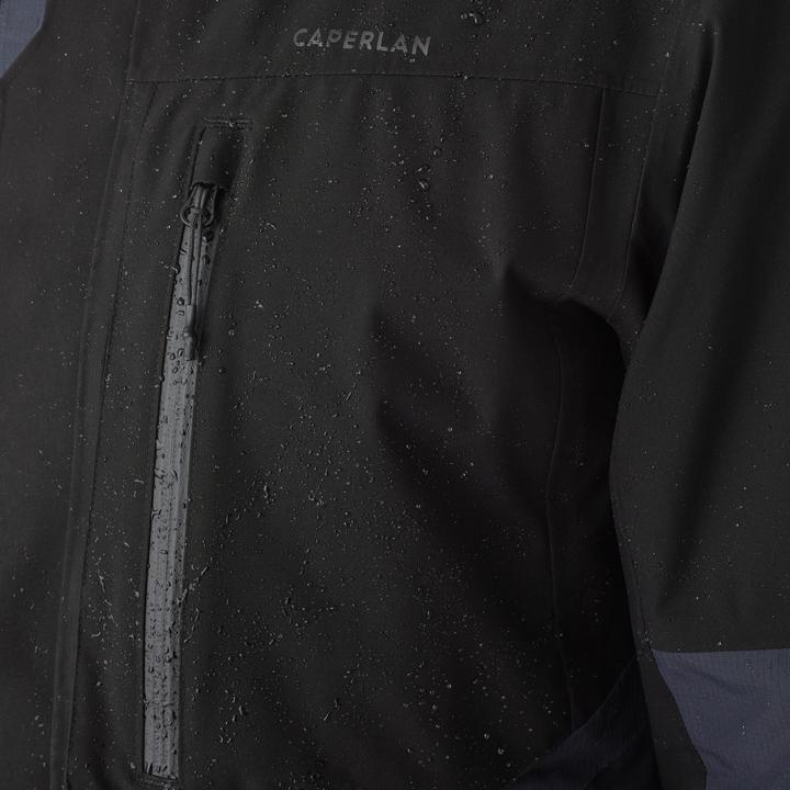 Actual product image Caperlan Fishing jacket FJ 500 WPF waterproof men grey/black (L)