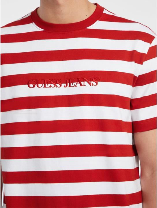 Actual product image Guess striped t-shirt with logo (M)