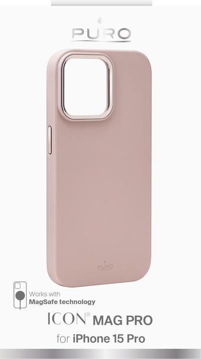 Produktbild Puro ICON MAG PRO iPhone 15 Pro 6.1" MagSafe różowy/rose PUIPC15P61ICONMPROSE (Apple iPhone 15 Pro)