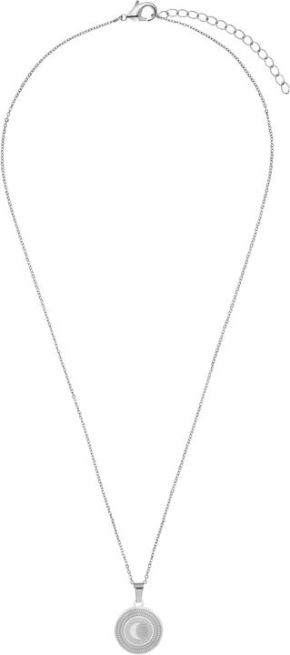 Actual product image Heideman Moon silver color polished (100% stainless steel)