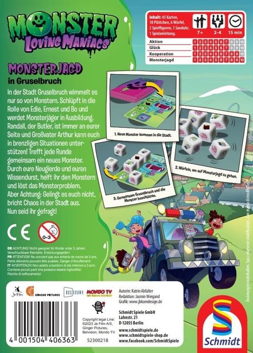 Immagine prodotto Schmidt Spiele Caccia ai mostri a Gruselbruch (d) (Tedesco)