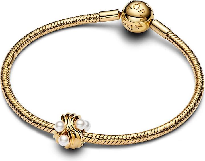 Actual product image Pandora Abstract Waves Charm (Gold plated, Stainless steel)
