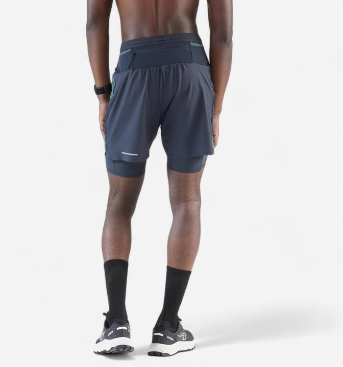 Produktbild Kiprun Men's Trail Running Long-Distance Shorts 2in1-Kiprun Run Ultra 900-Green (XL)