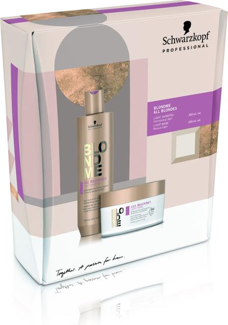 Immagine prodotto Schwarzkopf Professional Schwarzkopf BlondMe AllBlondes light Duo 300 + 200 ml (Set per la cura dei capelli)
