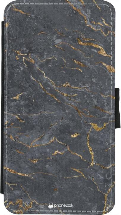 Produktbild PhoneLook Hülle Wallet schwarz Grey Gold Marble (Apple iPhone X)