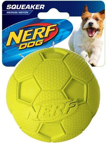 Hagen Nerf Squeaky Ball Calcio Medio (Palla giocattolo per cani)