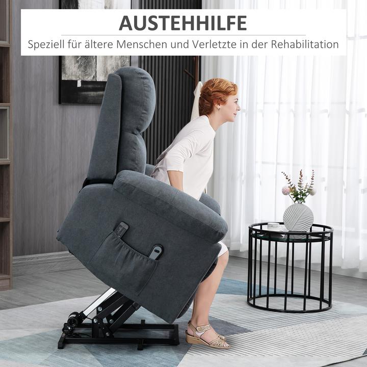 Actual product image Outsunny Armchair with stand-up aid