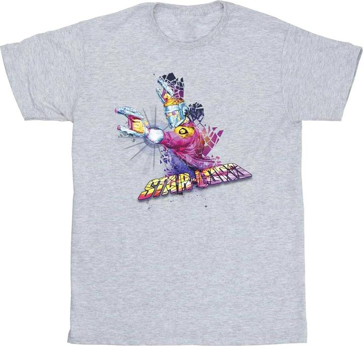 Actual product image Boys Guardians Of The Galaxy Abstract Star Lord T-Shirt (140, 146)