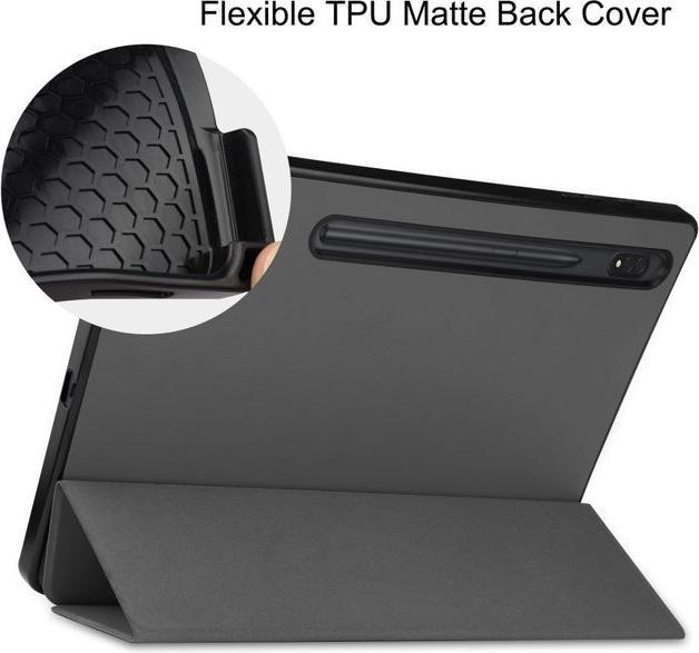 Actual product image MU Classic Triple foldable leather cover (Galaxy Tab S8+)