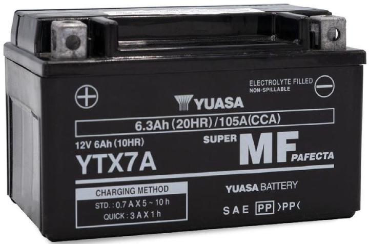 Image du produit Yuasa Garantie limitée de 6 mois (12 V, 6.30 Ah, 100 A)