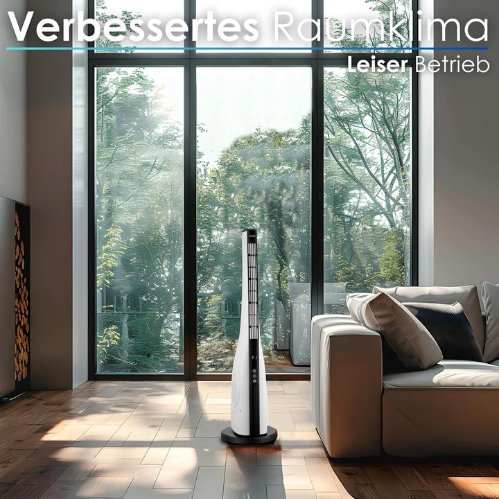 Actual product image Leiser Turmventilator mit Fernbedienung und Timer