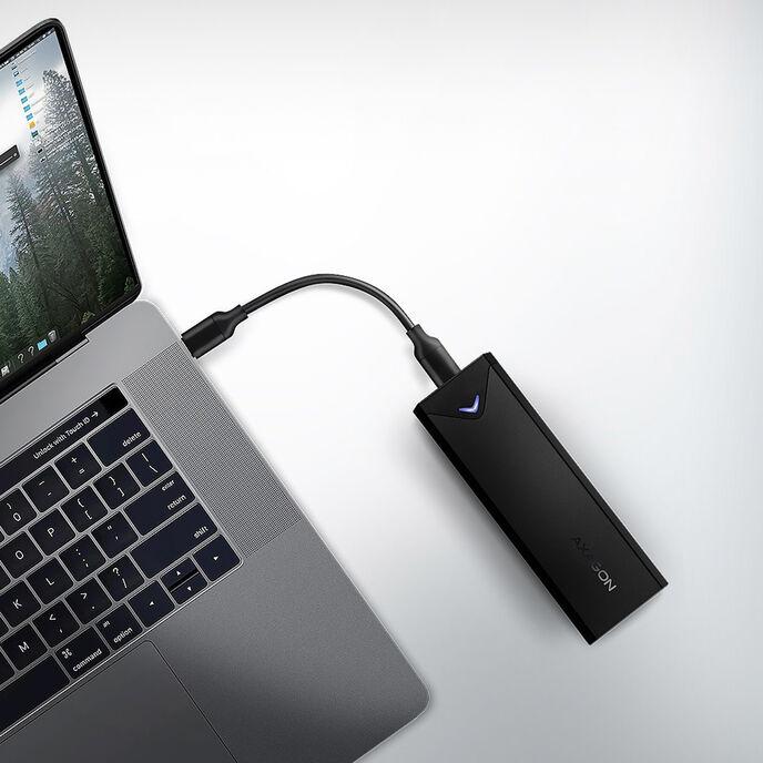 Produktbild Axagon Boitier externe USB 3.2 EEM2-UB2 - NVMe M.2 Type 2280 (Noir) (M.2 2280)