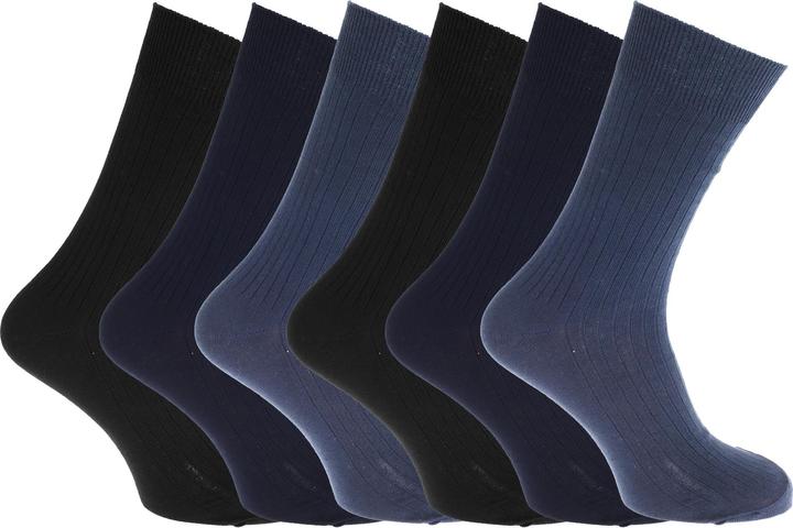 Produktbild Universal Textiles Strümpfe Socken 100% Baumwolle gerippt 6erPack (6er Pack, 39 - 45)