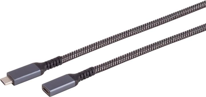 Productafbeelding Shiverpeaks S/CONN maximale connectiviteit USB-C verlengkabel, 3.2, PD, textiel, 0,5m (0.50 m, USB 3.2 Gen 2)