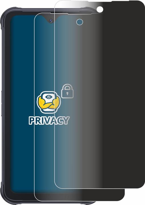 Productafbeelding BROTECT Anti-spionnetje privacyfolie Beschermfolie tegen blauw licht (2 Stuk, Cubot KingKong Power)