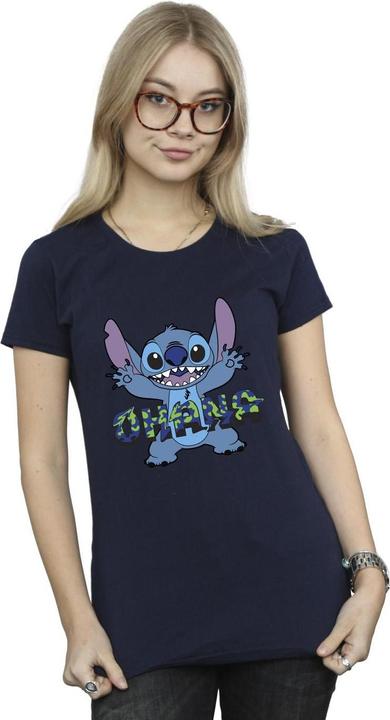 Produktbild Disney Lilo And Stitch Ohana Blue Glitch TShirt (XL)