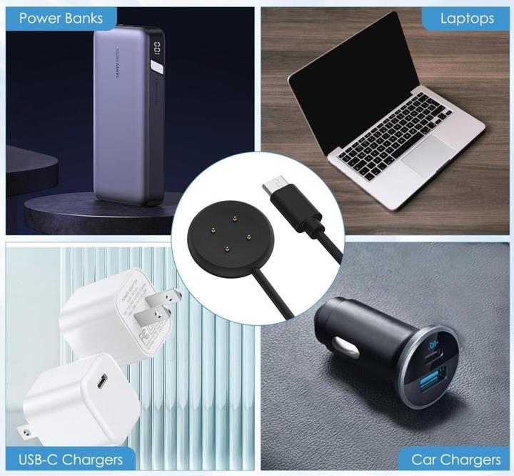 Actual product image PowerGuard Magnetic USB-C charging cable for Google Pixel Watch 2