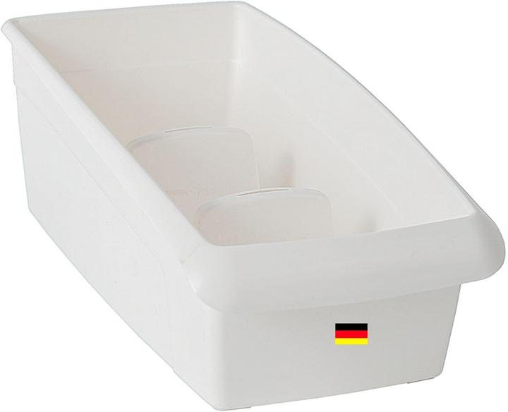 Actual product image Novaliv Soup Bag Box Large Drawer Organiser Kitchen - 25 x 16 cm WHITE Spice Storage Box -