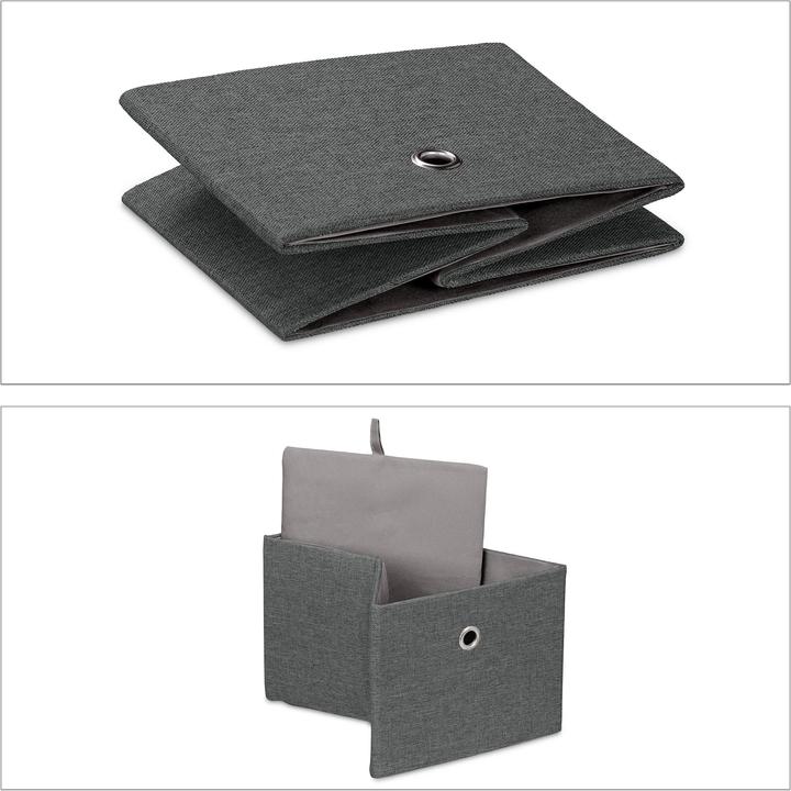 Immagine prodotto Relaxdays 2x scatola portaoggetti (20,5 x 25 x 16 cm, 8.20 l)