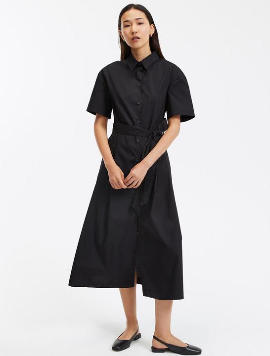 Actual product image La Redoute Collections Blouse dress with tie belt (38)