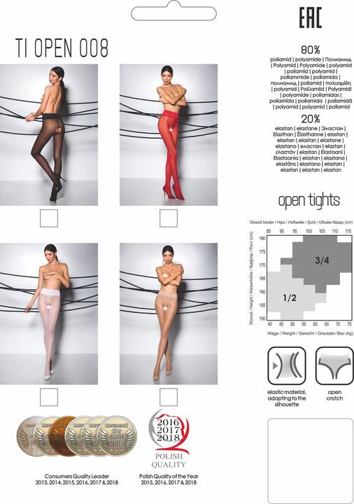 Produktbild Passion TIOPEN 008 MEDIAS NEGRO 3/4 (30 DEN) (6 3/4)