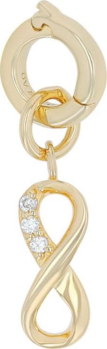 Actual product image Amor charms for ladies, 925 Sterling silver, zirconia synth. | Infinity (Silver 925)