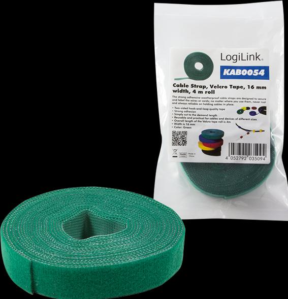 Produktbild LogiLink Klettbandrolle, 16mmx4 m (16 mm)