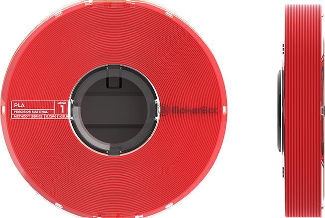 Immagine prodotto Makerbot Rotolo di filamento PLA rosso 1,75 mm (PLA, 1.75 mm, Rosso)