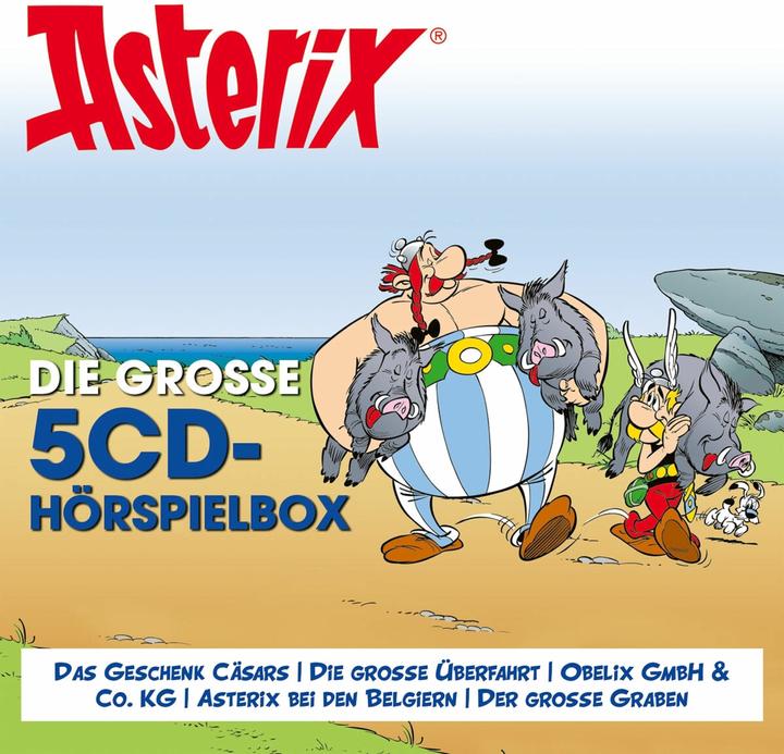 Actual product image Asterix - The big 5-CD radio play box Vol. 5 (Albertua, René/Uderzo, Goscinny, German)