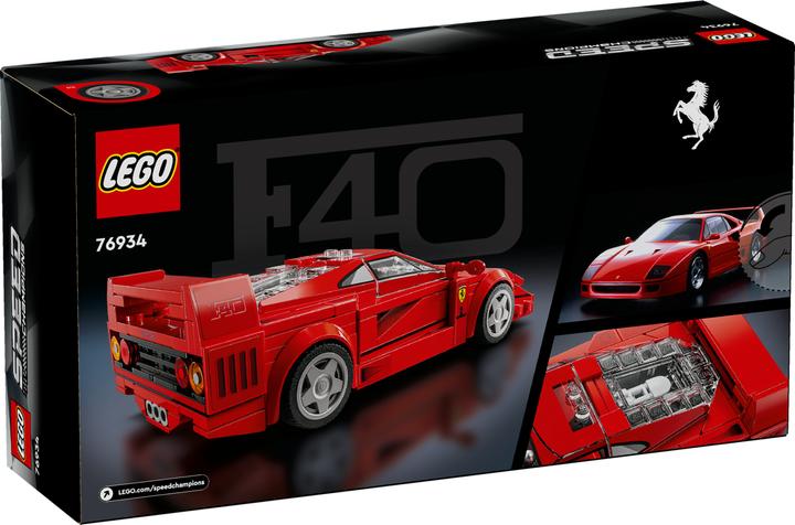 Produktbild LEGO Ferrari F40 Supersportwagen (76934, LEGO Speed Champions)
