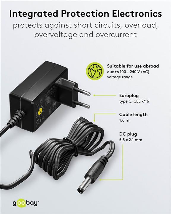 Produktbild Goobay Universal-Netzteil 3 V - 12 V