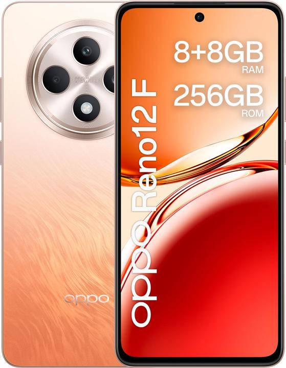 Produktbild OPPO Reno12 F (256 GB, Amber Orange, 6.67", Dual SIM, 50 Mpx, 4G)