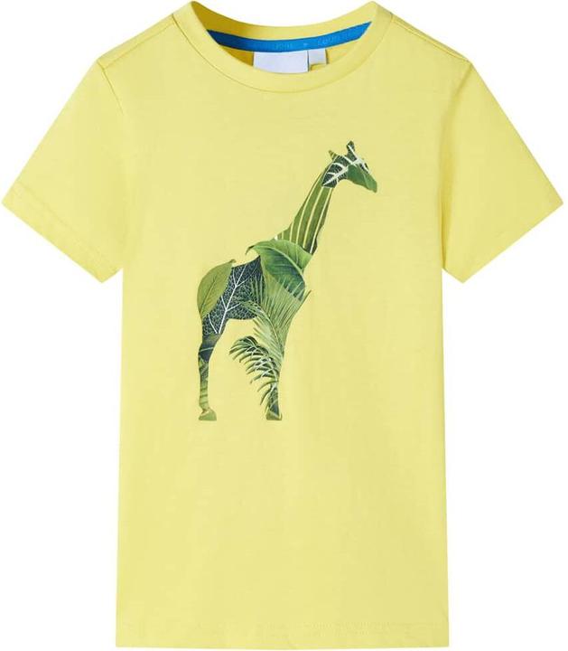 VidaXL Kinder-T-Shirt Gelb 104,Material: 100 % Baumwolle,Farbe (104)