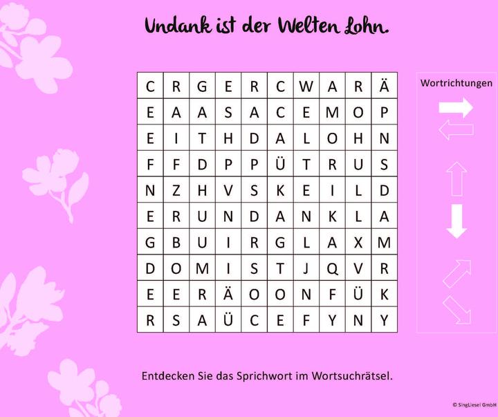 Produktbild Wortsuchrätsel für Senioren mit vertrauten und beliebten Sprichwörtern. Grossdruck (Deutsch, Linus, Paul, 2022)