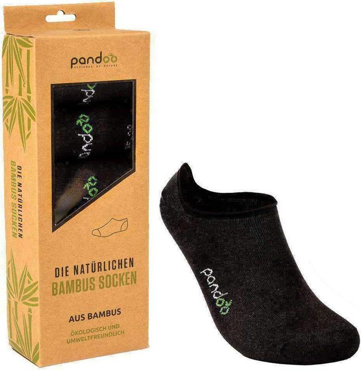 Produktbild Pandoo Bambus Füsslinge schwarz 39-42 (6er Pack, 39 - 42)