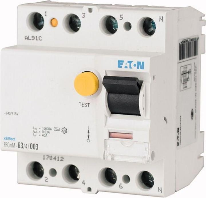 Produktbild Eaton MOE FRCMM-40/4/003-G/A-NA FI-Schalter, 40A, 4pol, 30mA, Typ G/A