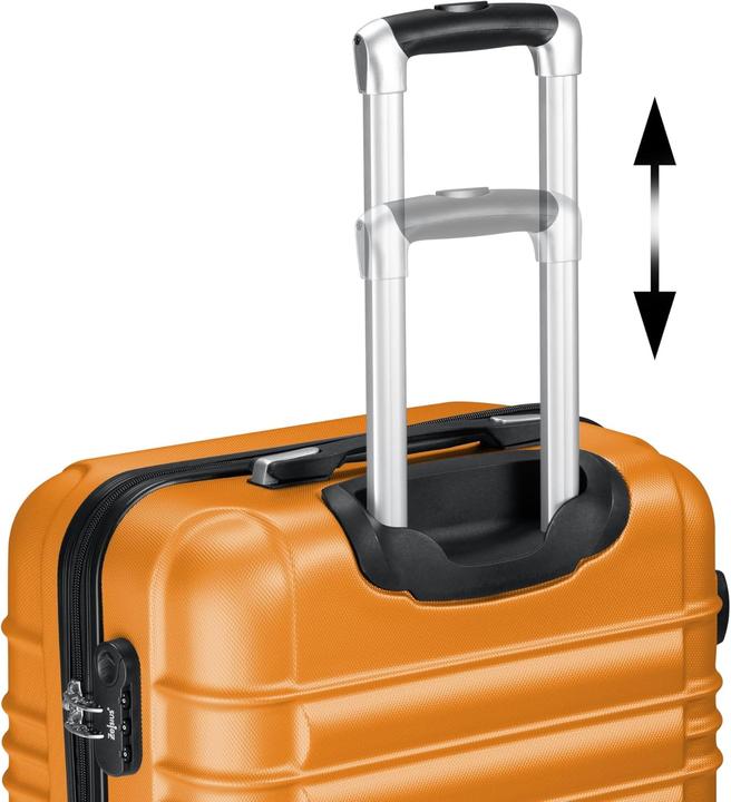 Image du produit Zelsius Set de 4 valises rigides avec serrure à combinaison (90 l, Bagage à main (jusqu'à 50l), XL (à partir de 115l))