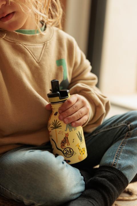 Produktbild 24 Bottles Thermosflasche Clima 330 ml, Gelb/Mehrfarbig, Jungle Friends (0.33 l)