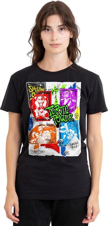 Immagine prodotto Teenage Mutant NT Maglietta Poster di Lino Adulto Unisex (XL)