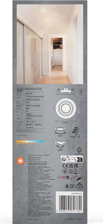 Produktbild Ledvance Led Spot Set Recess Simple (400 lm)