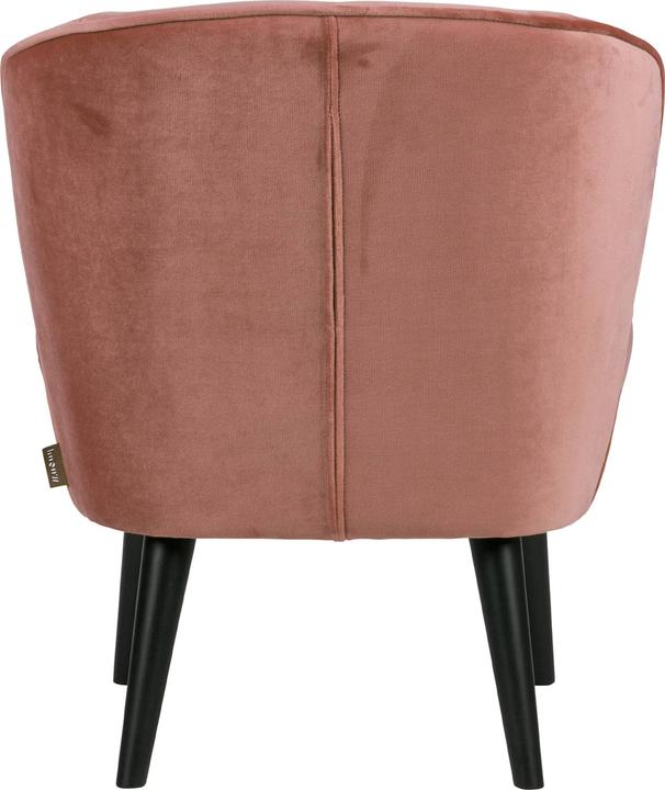 Productafbeelding Woood Fauteuil Sara Fluweel Oud Roze