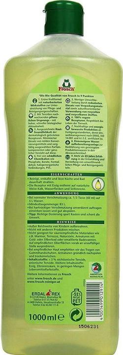 Image du produit Frosch Nettoyant vinaigre