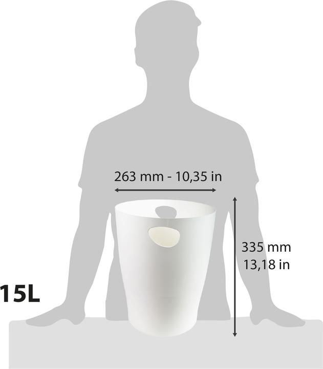 Image du produit Exacompta Corbeilles à papier (15 l)