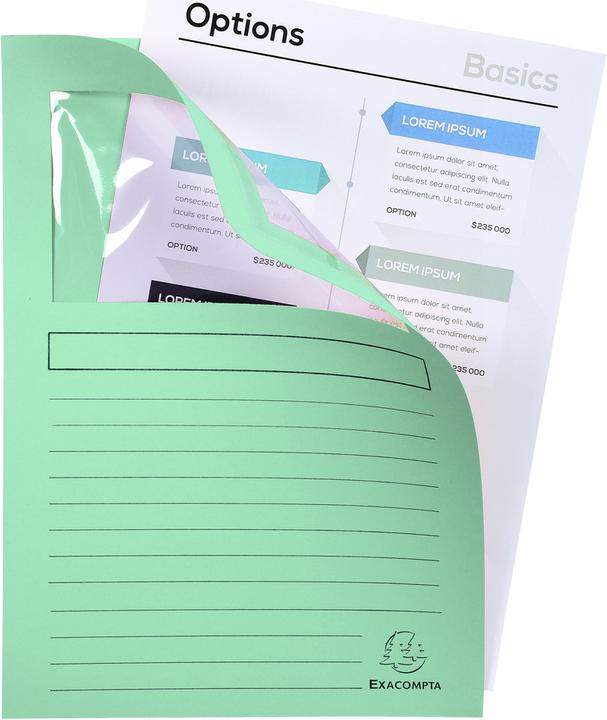 Actual product image Exacompta Collection folders - File covers (A4, 40 x)