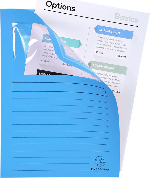 Actual product image Exacompta Collection folders - File covers (A4, 40 x)