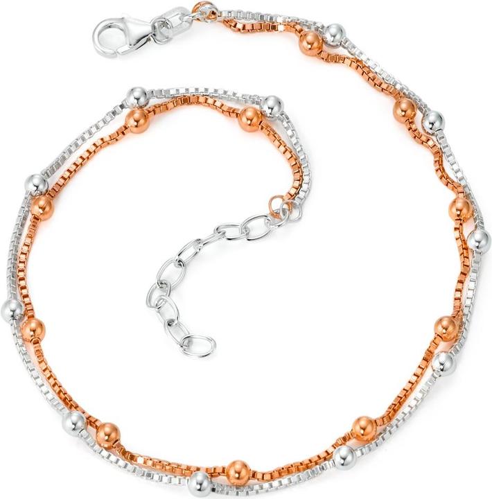 Rhomberg Bracelet de cheville (Argent, 23 cm)