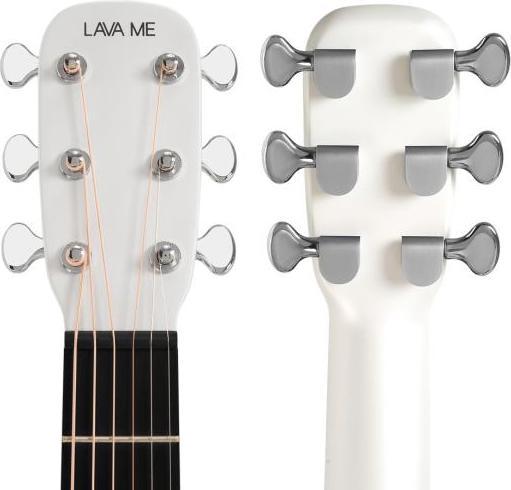 Actual product image Lava Music Me 3 Guitar 36 Inch With Spacebag White (Acoustic guitar, Carbon, HPL (High-Pressure Laminate), Super AirSonic carbon fibre)