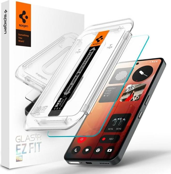 Actual product image Spigen - Glas.tR EZ-FIT - Nothing Phone (3a) / (3a) Pro - Clear (1 Piece, Nothing Phone (3a) Pro, Nothing Phone (3a))